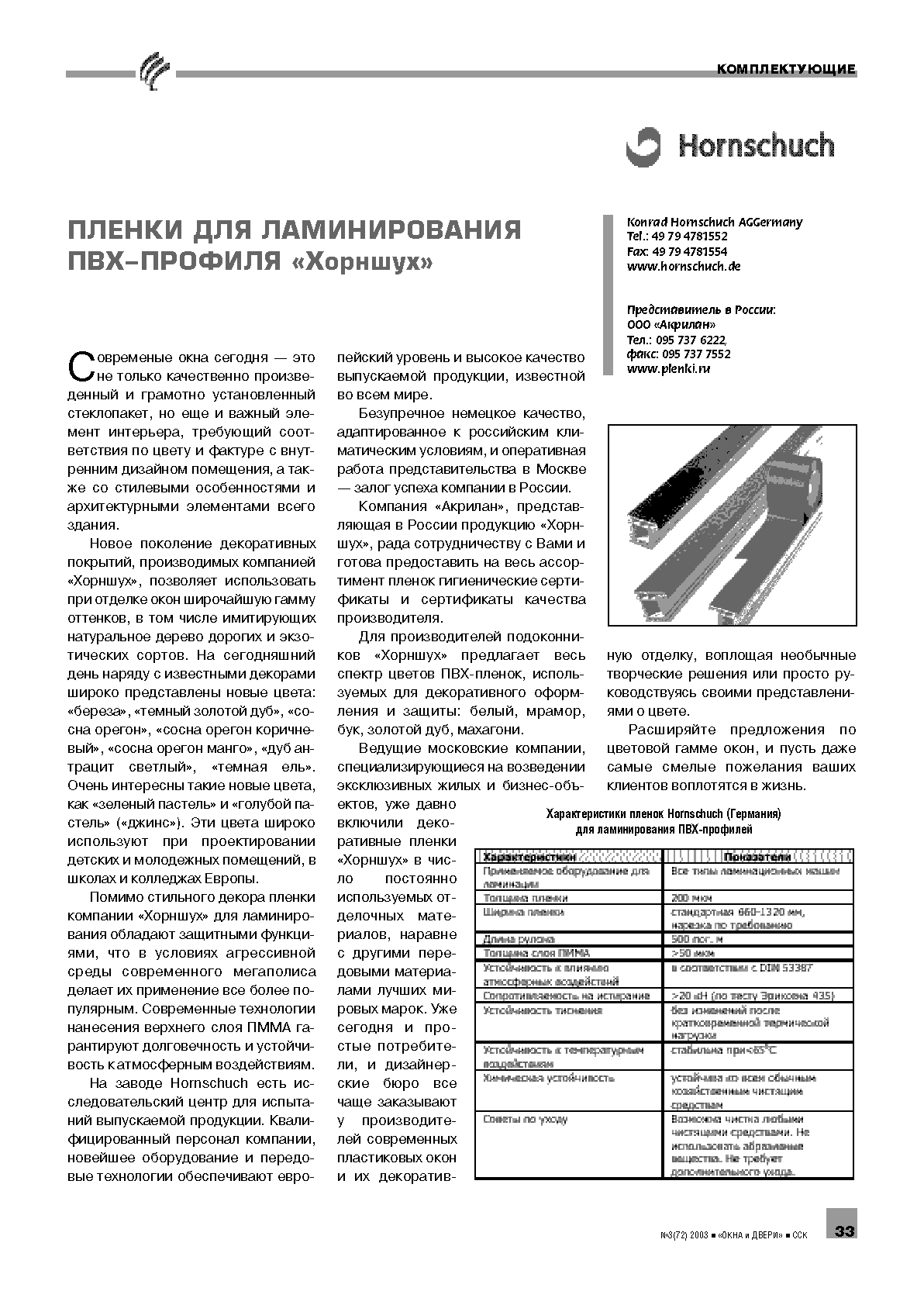 Hornschuch. ������ ��� ������������� ���-������� "�������"		33